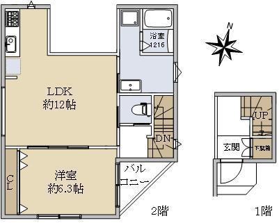 Yレックスハイツの間取り写真