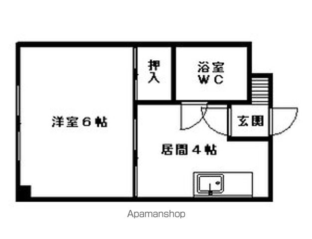 札幌市電 西１５丁目駅 徒歩8分 3階建 築41年の間取り写真
