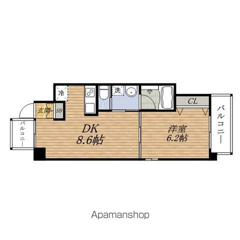 地下鉄御堂筋線 江坂駅 徒歩6分 12階建 築19年の間取り写真