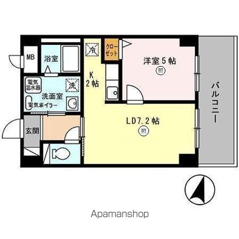 地下鉄東豊線 元町駅 徒歩5分 6階建 築16年の間取り写真