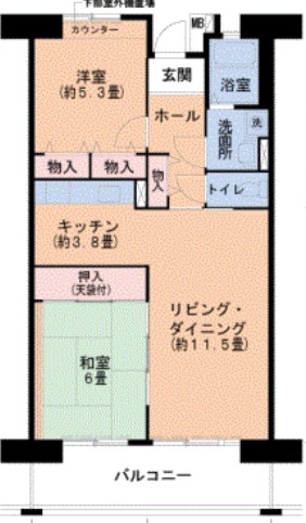 UR津田北町の間取り写真