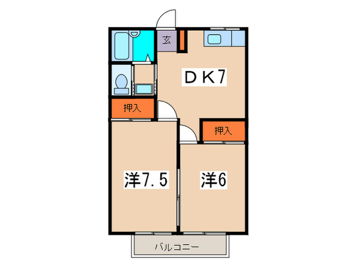アゼリアハイム1の間取り写真