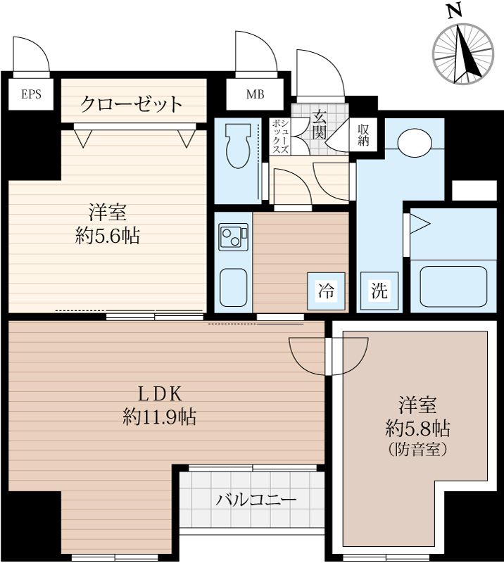 ラシクラスLAZO ginza-eastの間取り写真