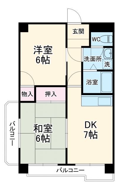 名古屋市天白区元八事のマンションの間取り