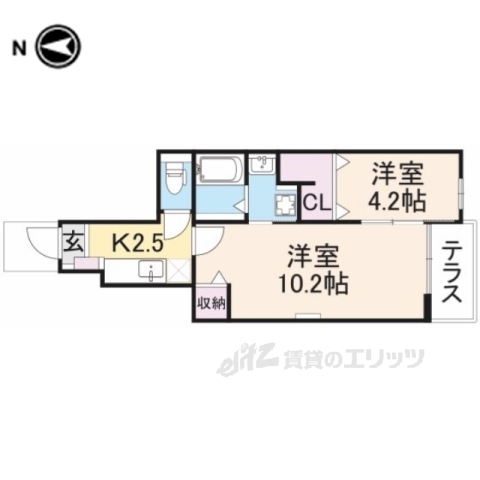 【グレイスナラヤマの間取り】