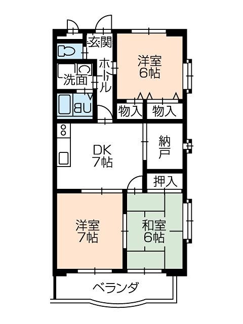 サンルミナスMの間取り