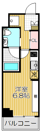 B CITY APARTMENT SHINAGAWA WESTの間取り