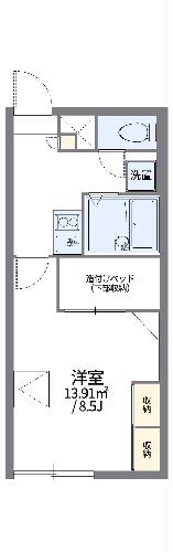 レオパレスアマーレ　サッポロIIの間取り