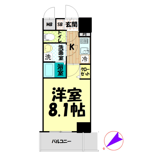 エスリード名古屋東別院の間取り