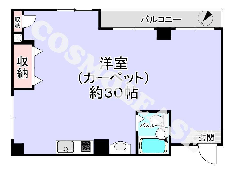 品川区西五反田のマンションの間取り