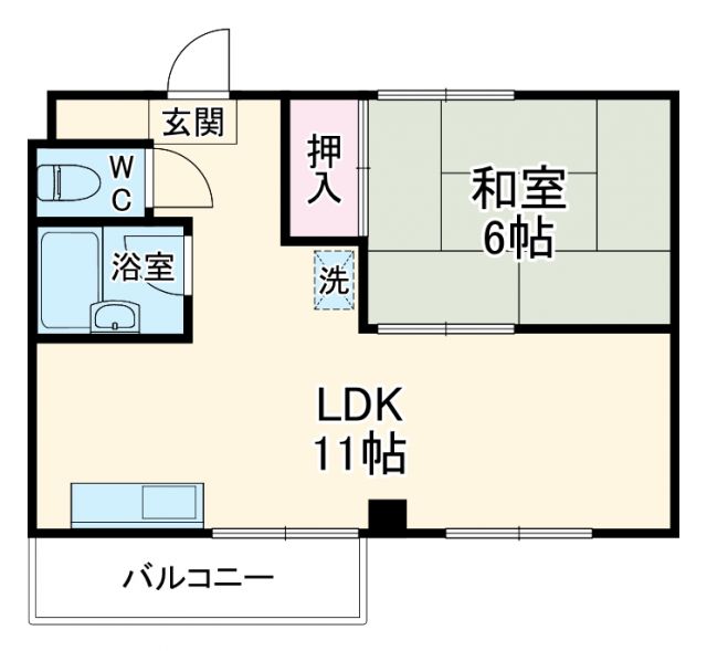 京都市中京区三条大宮町のマンションの間取り