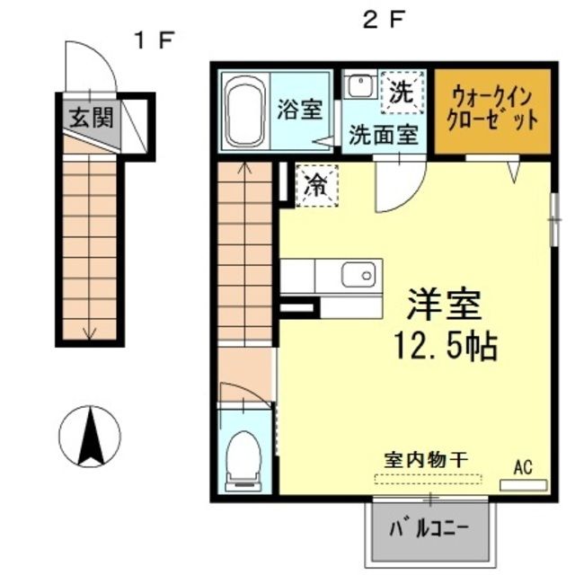 日野市高幡のアパートの間取り