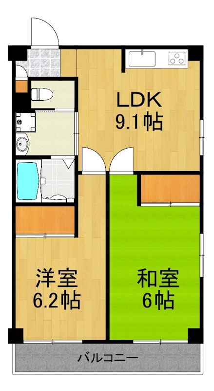 川崎市幸区南加瀬のマンションの間取り