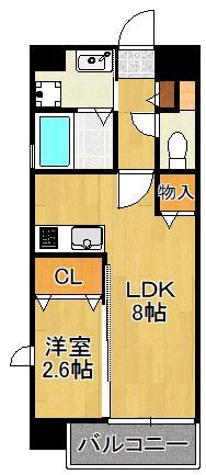 Ｕ’ｓ　Ｒｅｓｉｄｅｎｃｅ門司港オーシャンテラスの間取り