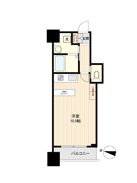 仙台市青葉区立町のマンションの間取り