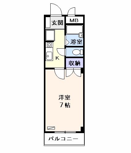 名古屋市中村区烏森町のマンションの間取り