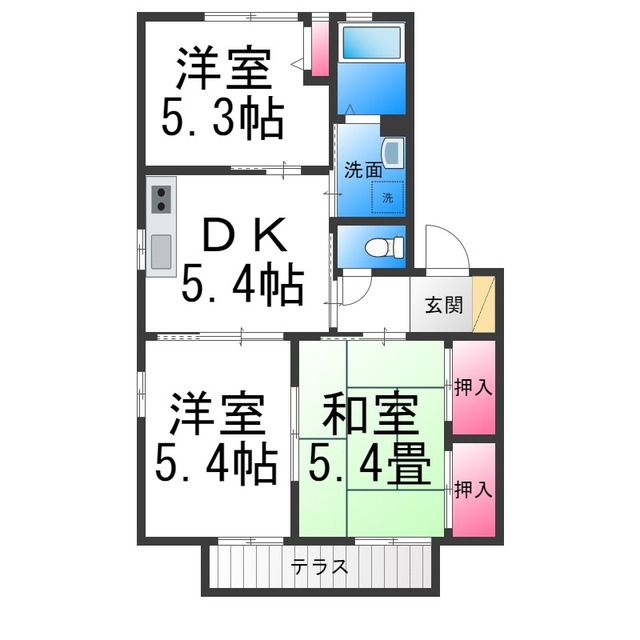 【ＤＡＩＫＥＮＮ浜寺南町の間取り】