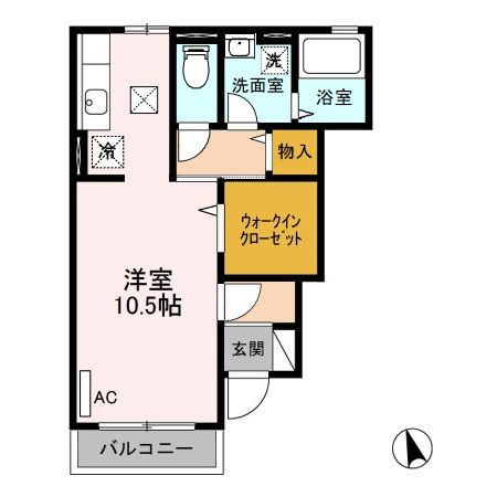 ローズコート・カノン II　Ａ/Ｂの間取り