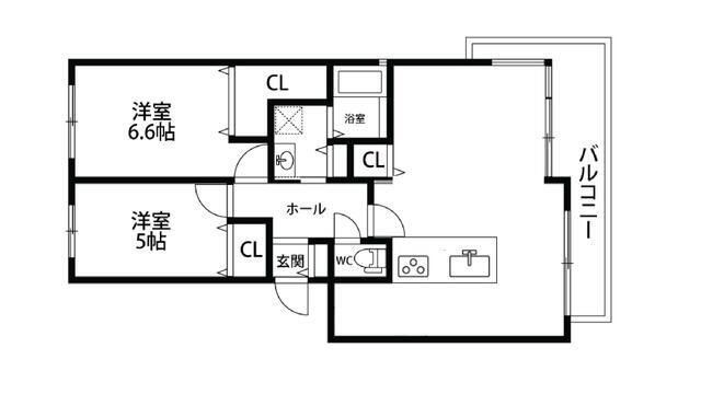 さいたま市大宮区三橋のマンションの間取り