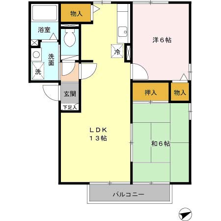 清峯荘の間取り