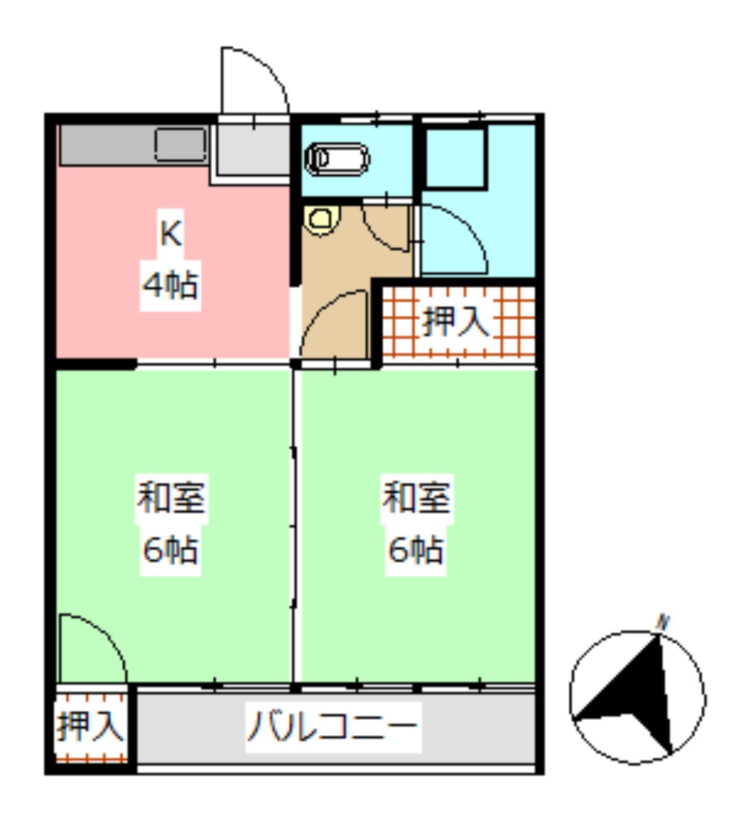 柏原アパートの間取り