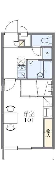 レオパレスフェルト2の間取り