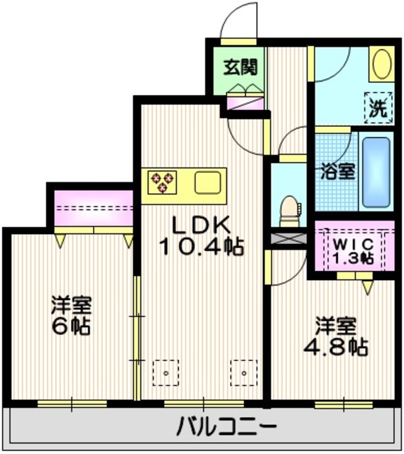 アムフルス参番館の間取り