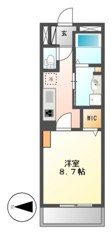 カスタリア新栄IIの間取り