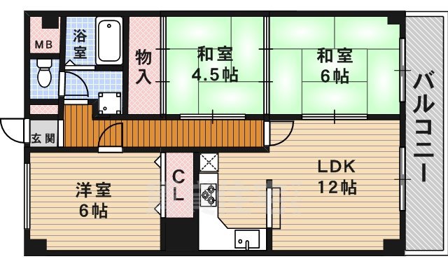 【アールアンドイー川西ビルの間取り】