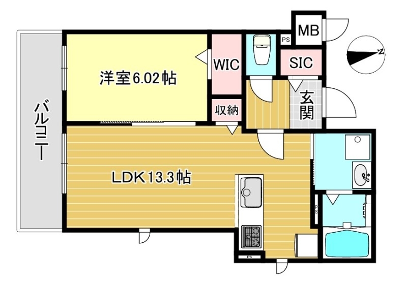 ベルフォレ大山の間取り