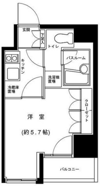 グランフォース五反田の間取り