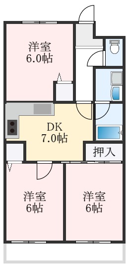 ウォーク羽衣の間取り