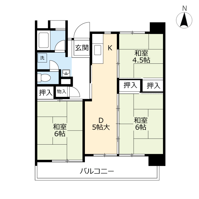 ＵＲ新下関の間取り