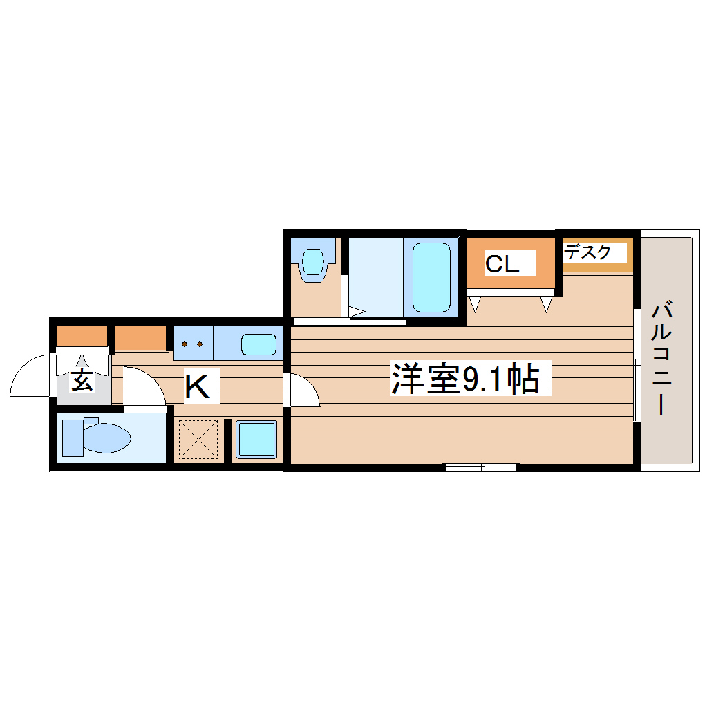 D-roomハピネスの間取り