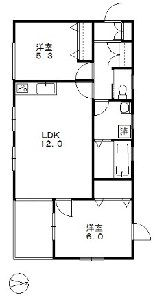 ボーンズみすみの間取り