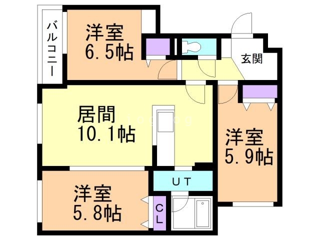 メニーズコート北園プレミアの間取り