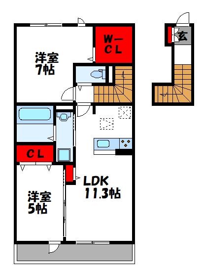 D-room篠栗の間取り