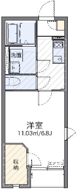 横浜市港北区篠原台町のアパートの間取り