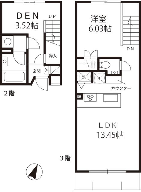 エスシード千歳台の間取り