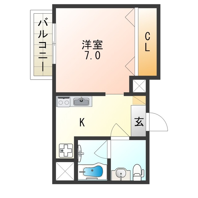 FDS KOHAMA WESTの間取り