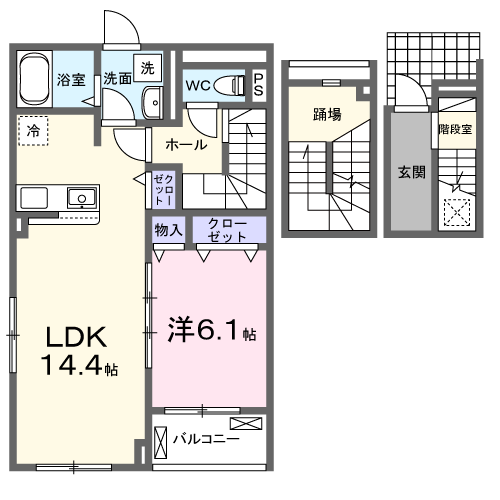 アザレアガ－デンの間取り