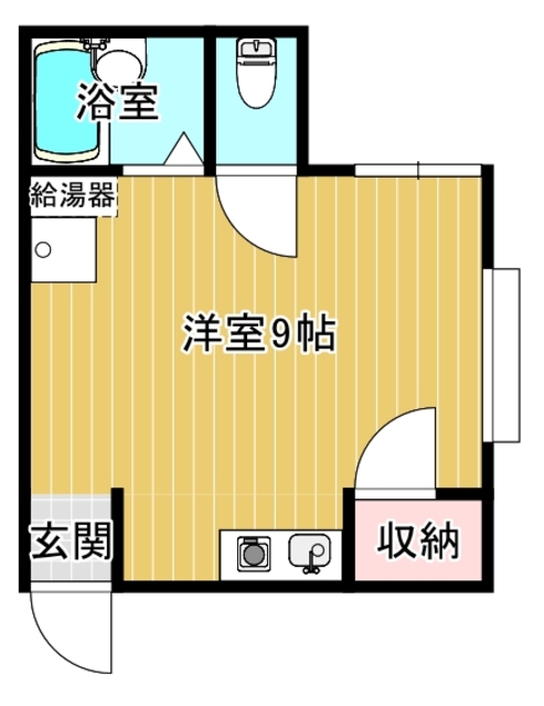 ドミール中貫の間取り