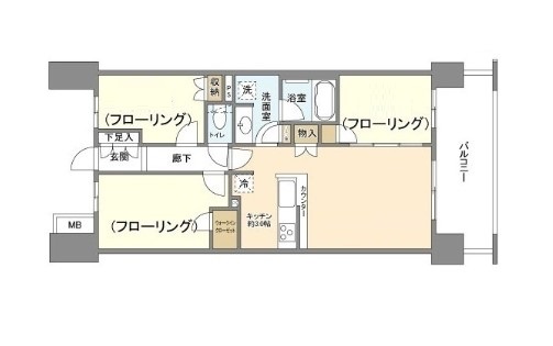 習志野市奏の杜のマンションの間取り