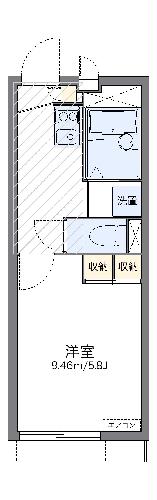 レオパレス上台ハイツの間取り