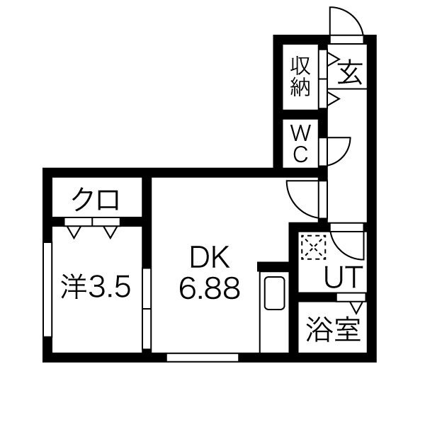 クラス南郷の間取り