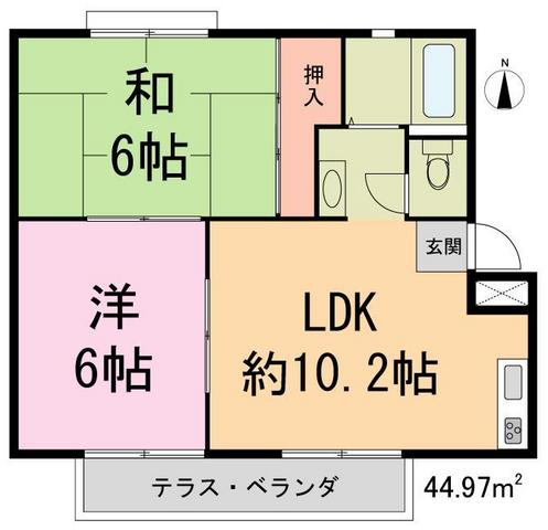 いろはにほっと館　Ａ棟の間取り