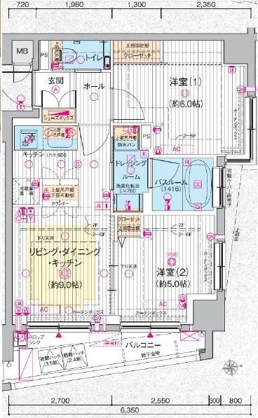 エステムプラザ池袋ザ・ヴィンテージの間取り