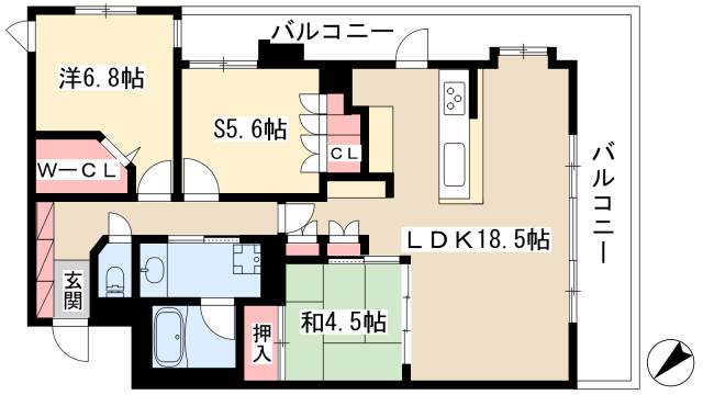 ベレーサ鶴舞公園の間取り