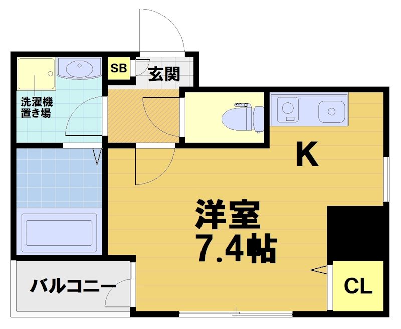 フレール烏丸五条の間取り