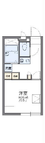 レオパレスハイブリッジの間取り